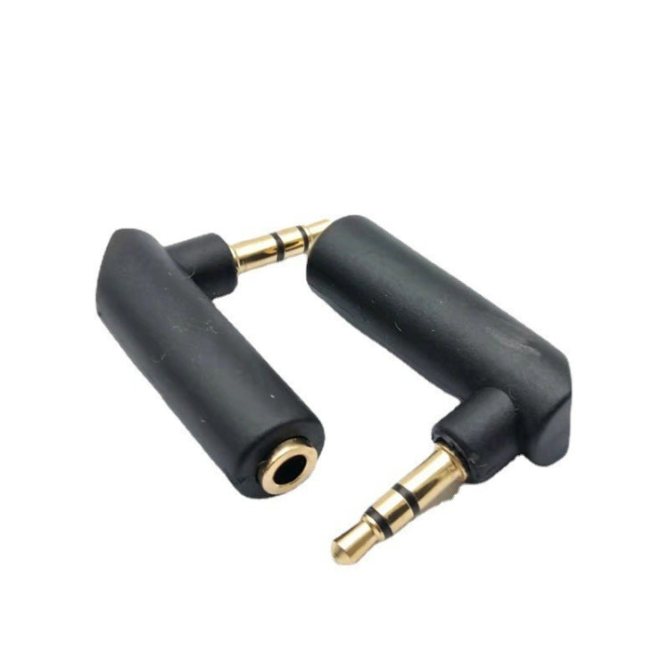 3.5mm Elbow Male to Female Dual Channel Headphone Audio Adapter My Store