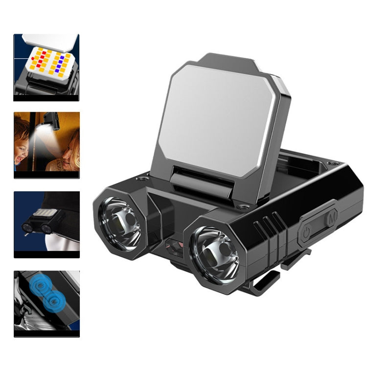 HW-888  XPE+2835 LED Multi-light Source Induction Headlamp Clip on Hat Light My Store