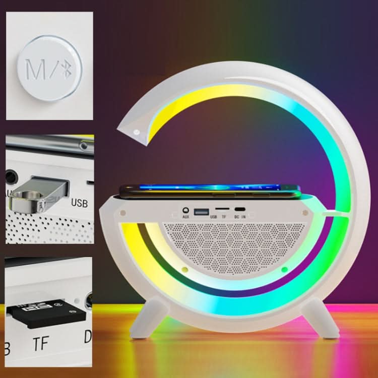 Smart Wireless Charging Ambient Light Bluetooth Speaker