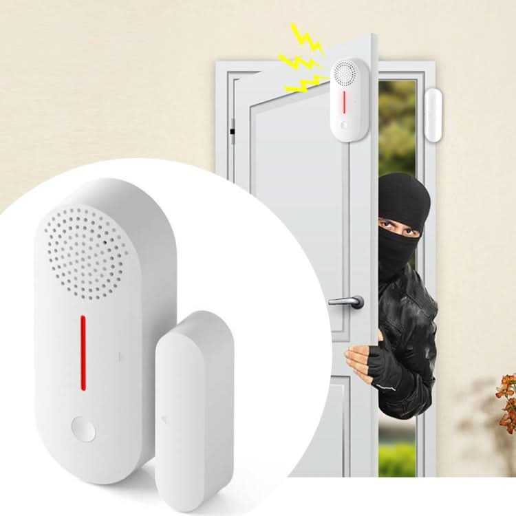 Tuya WiFi Sound And Light Door Magnetic Doors Windows Alarm Scene Linkage APP Reminder Reluova