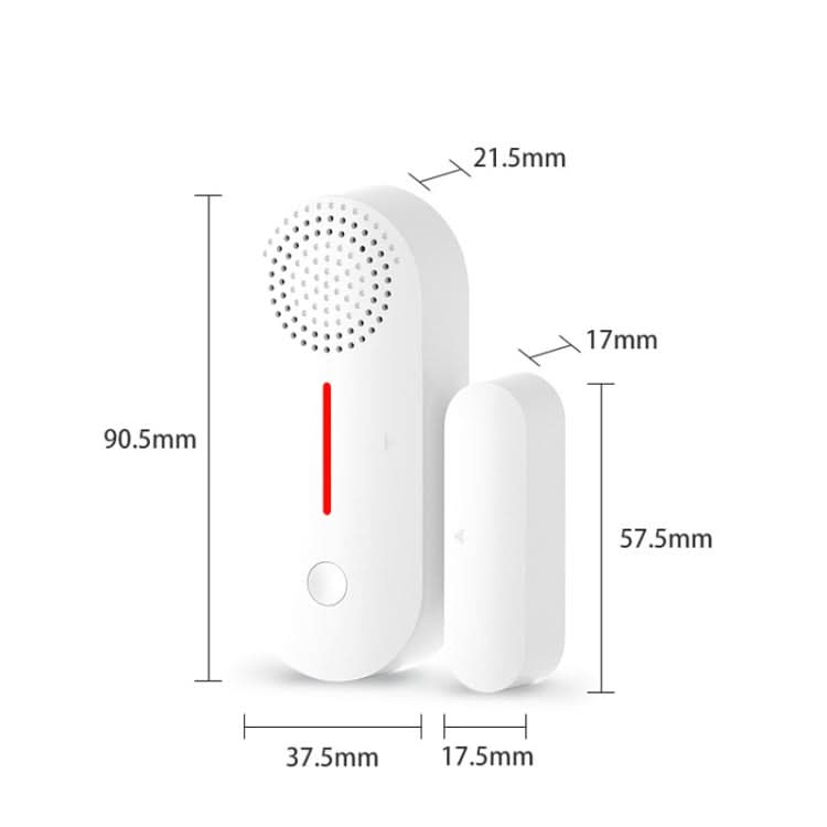 Tuya WiFi Sound And Light Door Magnetic Doors Windows Alarm Scene Linkage APP Reminder Reluova