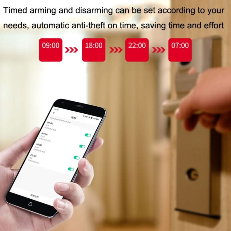 Tuya WiFi Sound And Light Door Magnetic Doors Windows Alarm Scene Linkage APP Reminder Reluova