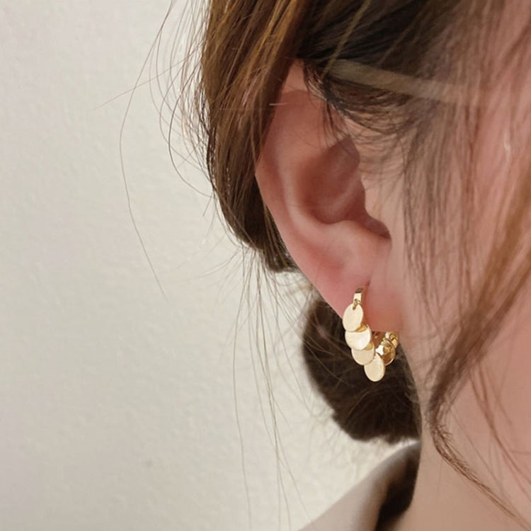 Shell Double Layer Earrings with Diamond Earrings, Series 1 My Store