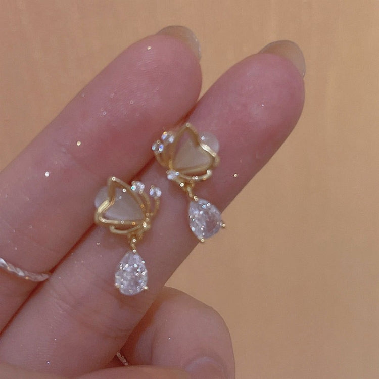 Shell Double Layer Earrings with Diamond Earrings, Series 2 My Store