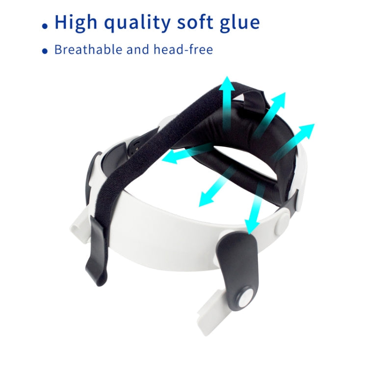 For Meta Quest 2 VR Glasses Adjustable Improve Comfort Elite Head Strap Reluova