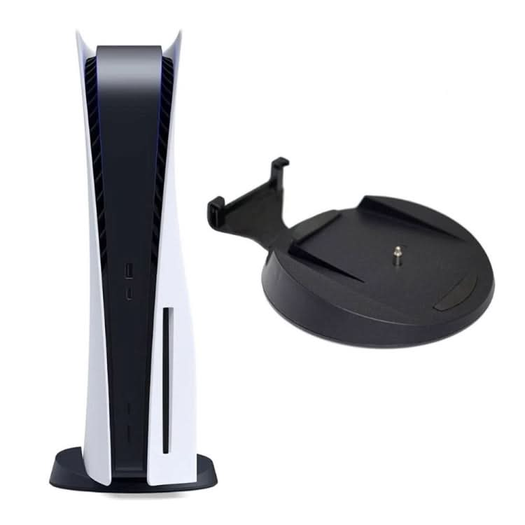 For PS5 Host Vertical Stand Holder Game Console Dock Mount Bracket Base with Fixing Screw Reluova