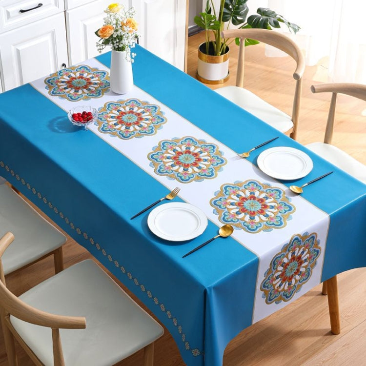 PVC Waterproof Oil-proof Embroidery Yarn Tablecloth, Series 6 My Store