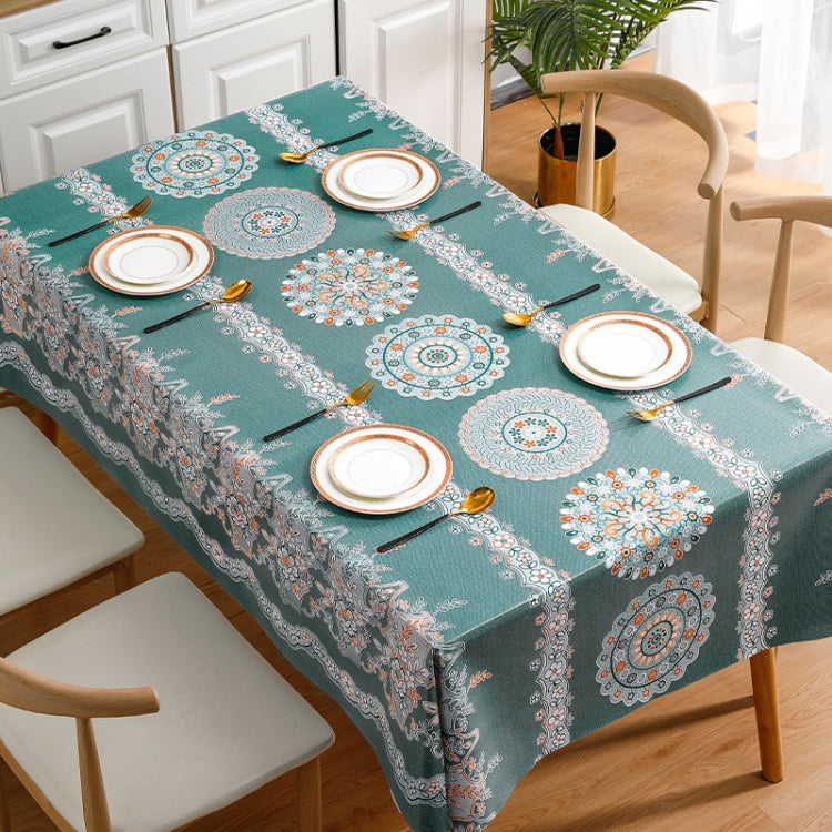 PVC Waterproof Oil-proof Embroidery Yarn Tablecloth, Series 6 My Store