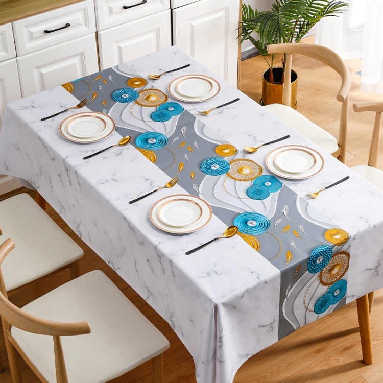 PVC Waterproof Oil-proof Embroidery Yarn Tablecloth, Series 6 My Store