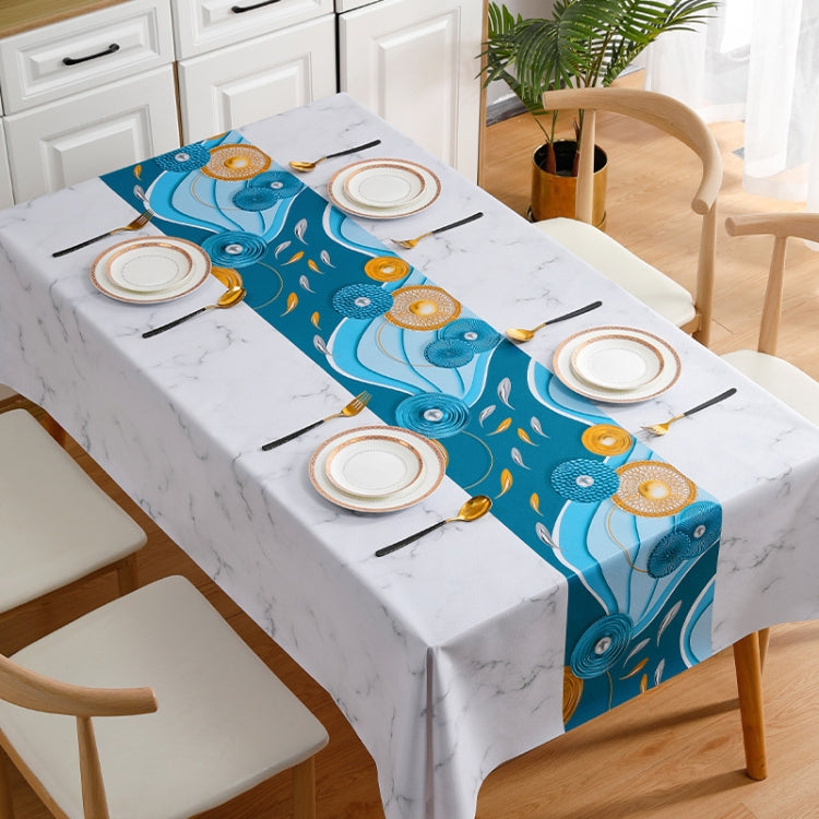 PVC Waterproof Oil-proof Embroidery Yarn Tablecloth, Series 6 My Store