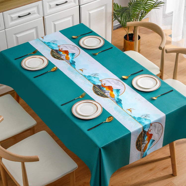 PVC Waterproof Oil-proof Embroidery Yarn Tablecloth, Series 6 My Store