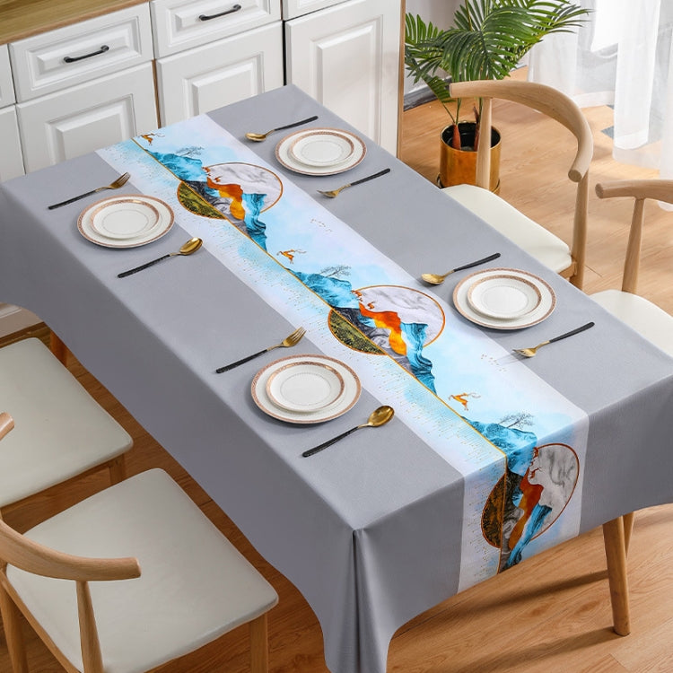 PVC Waterproof Oil-proof Embroidery Yarn Tablecloth, Series 6 My Store