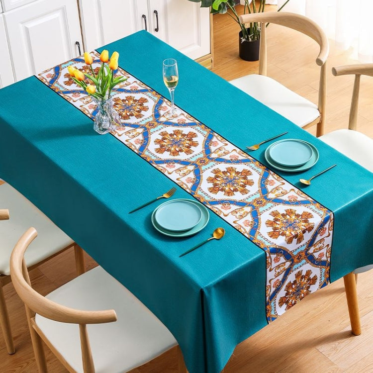 PVC Waterproof Oil-proof Embroidery Yarn Tablecloth, Series 6 My Store