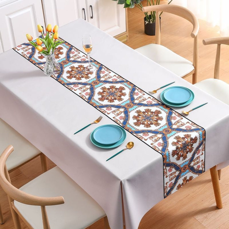 PVC Waterproof Oil-proof Embroidery Yarn Tablecloth, Series 6 My Store