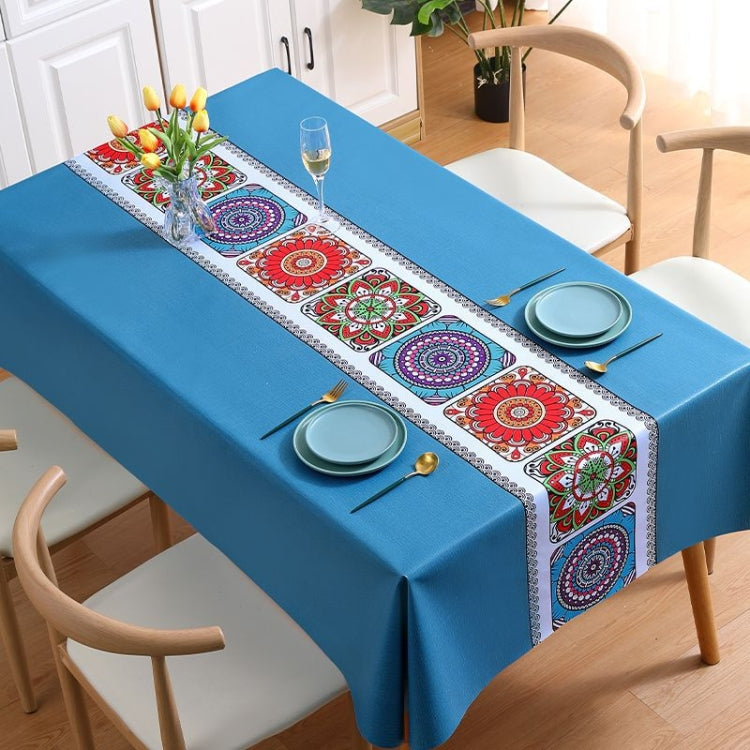 PVC Waterproof Oil-proof Embroidery Yarn Tablecloth, Series 6 My Store