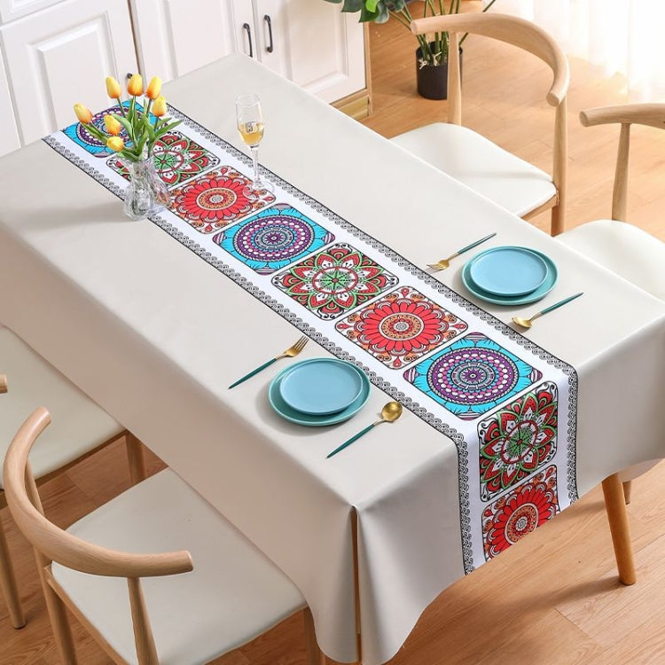 PVC Waterproof Oil-proof Embroidery Yarn Tablecloth, Series 6 My Store