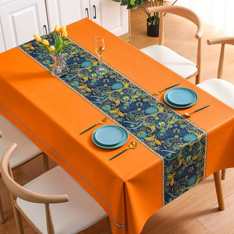 PVC Waterproof Oil-proof Embroidery Yarn Tablecloth, Series 6 My Store