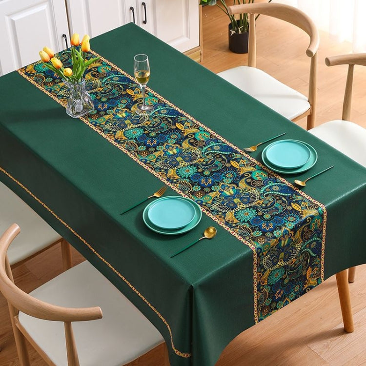 PVC Waterproof Oil-proof Embroidery Yarn Tablecloth, Series 6 My Store