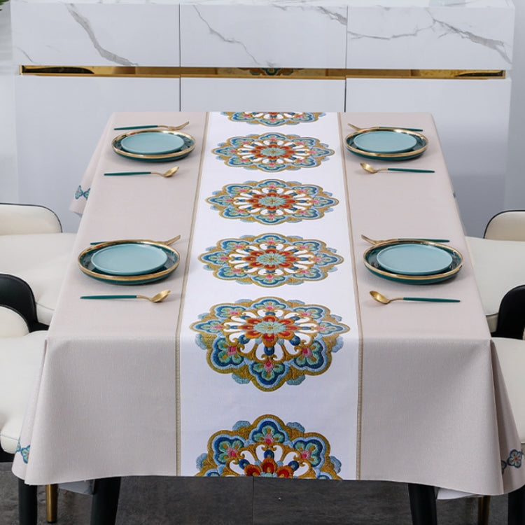 PVC Waterproof Oil-proof Embroidery Yarn Tablecloth, Series 1 My Store