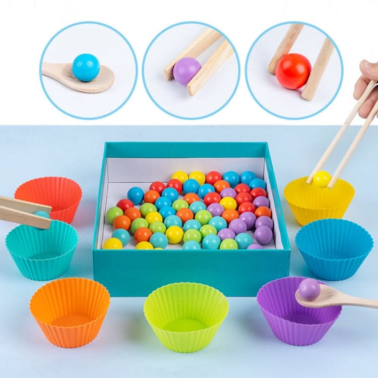 Children Number and Color Matching Clip Beads Enlightenment Teaching Aids Puzzle Early Education Toys Reluova