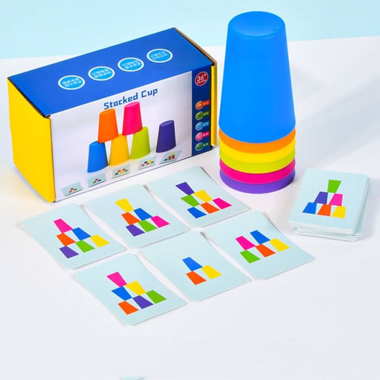 Mixed Colors Quick Stack Cups Speed Training Sports Stacking Cups With Card,Spec: Reluova