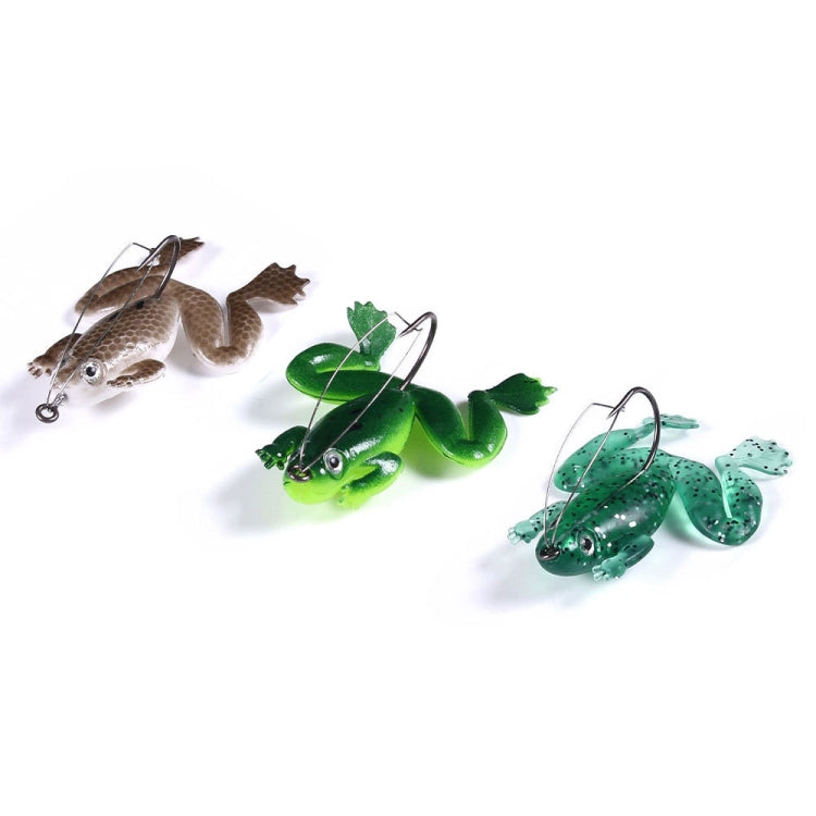 HENGJIA FO100 10pcs Anti-Hanging Bottom Floating Frog Black Fish Fake Bait Thunder Frog Bait Reluova