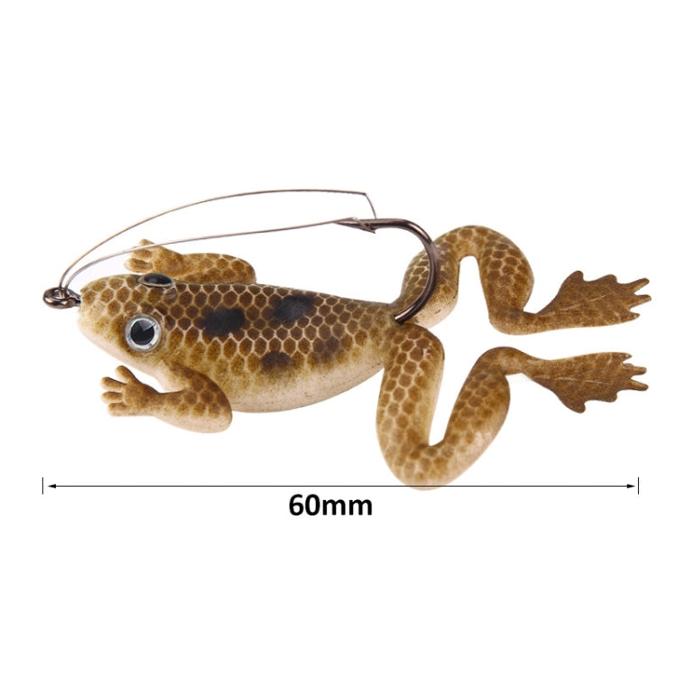 HENGJIA FO100 10pcs Anti-Hanging Bottom Floating Frog Black Fish Fake Bait Thunder Frog Bait Reluova