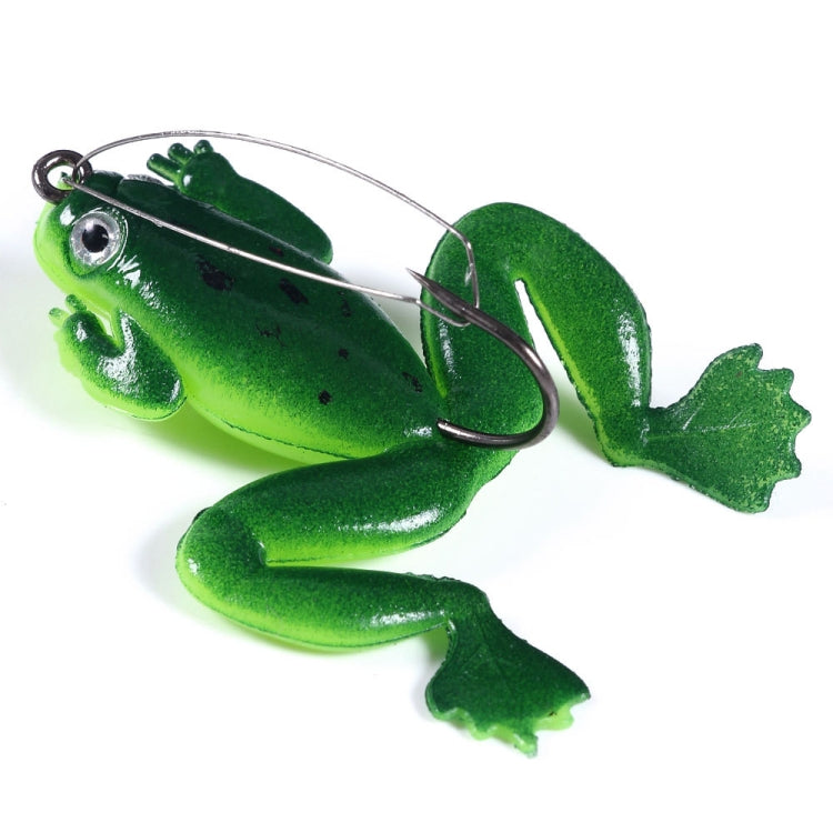 HENGJIA FO100 10pcs Anti-Hanging Bottom Floating Frog Black Fish Fake Bait Thunder Frog Bait