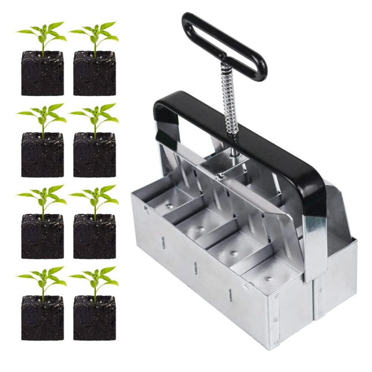 Handheld Seedling Soil Blocker Makes Eight 2 by 2 Inches Soil Blocks for Garden Prep My Store