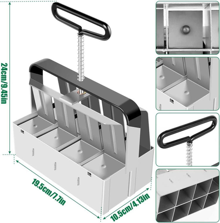 Handheld Seedling Soil Blocker Makes Eight 2 by 2 Inches Soil Blocks for Garden Prep My Store