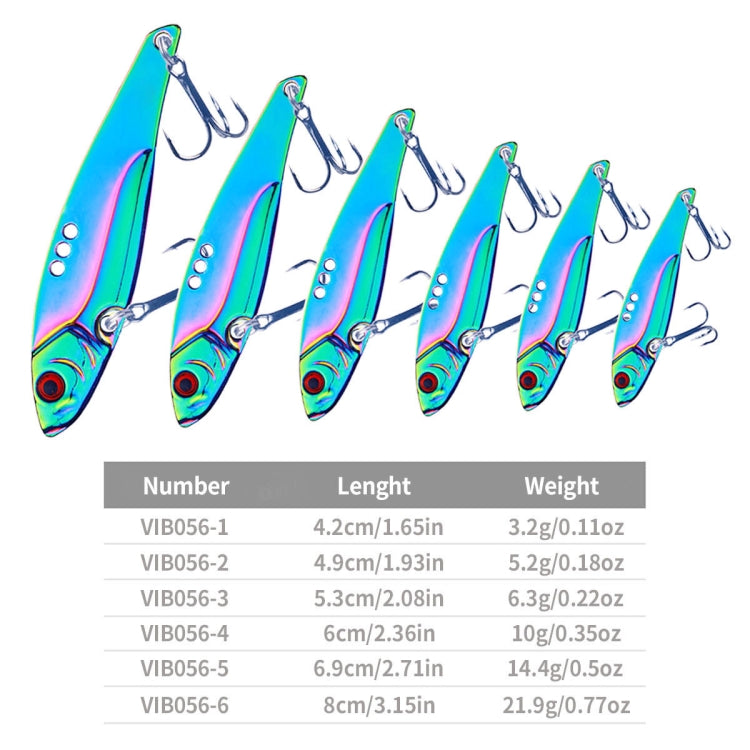 HENGJIA VIB056 Colorful VIB Fake Bait Full Swimming Layer Metal Blade Fish Luya Bait Reluova