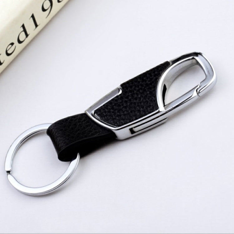 3pcs Men Car PU+Metal Keychain Waist Hanging Key Ring