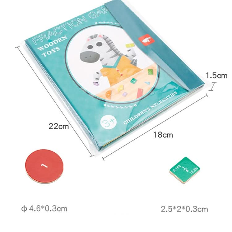 Fraction Learning Math Toy Magnetic Number Breakdown Puzzle Reluova