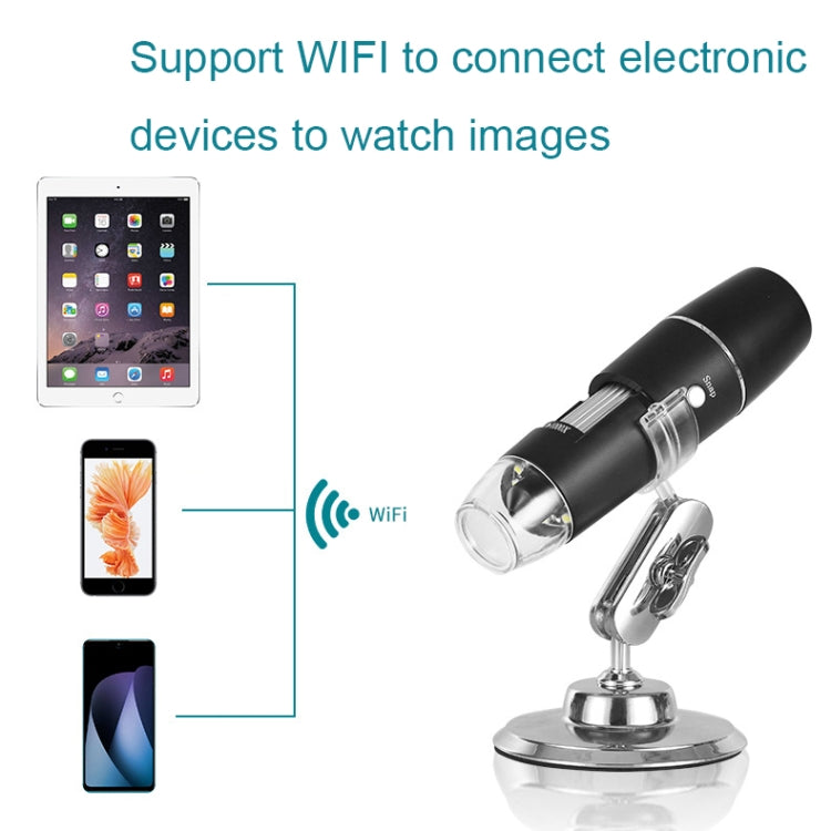 50X-1000X Wireless WIFI Connection LED Light Portable Digital Microscope Reluova