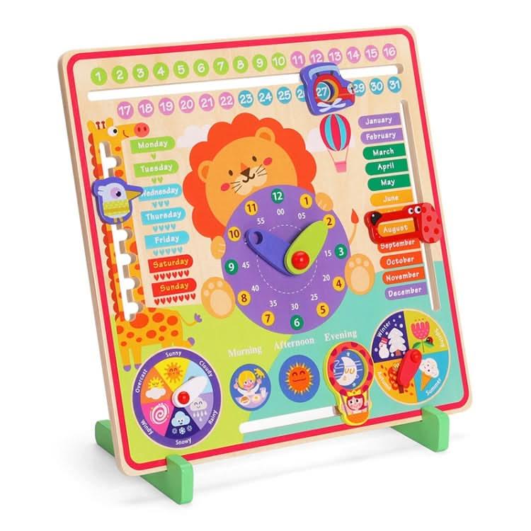 7 In 1 Kids Calendar & Teaching Clock Educational Toys Reluova