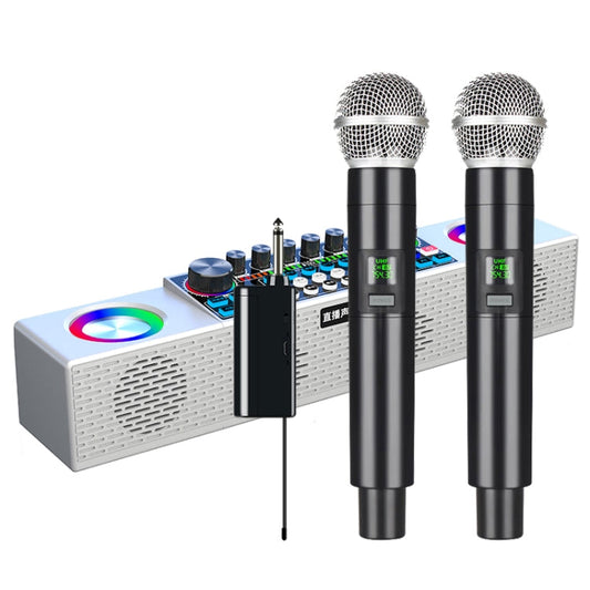 X80 Portable Multifunctional Live Singing Wireless Bluetooth Sound Card Speaker