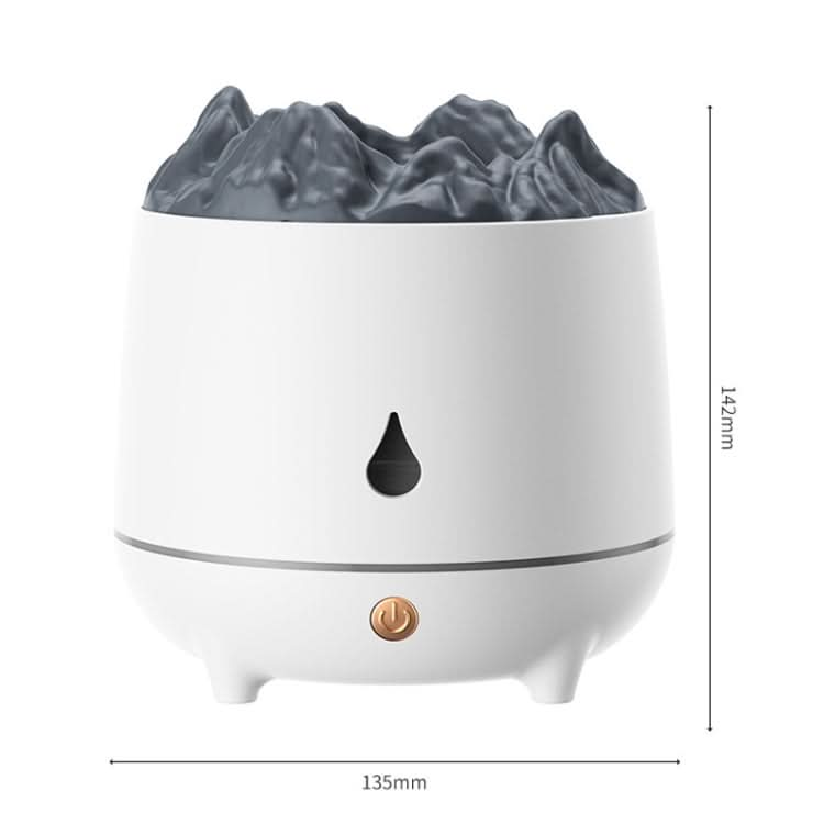 HS01 Simulation Flame Humidifier Home Aromatherapy Machine With Night Light Reluova