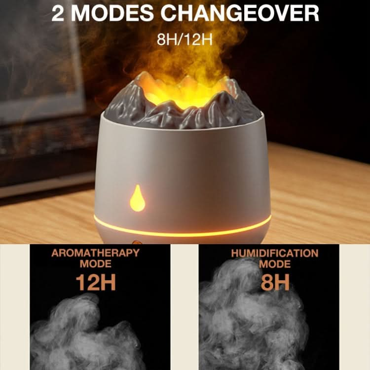 HS01 Simulation Flame Humidifier Home Aromatherapy Machine With Night Light Reluova