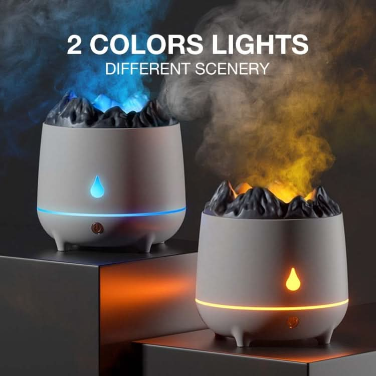 HS01 Simulation Flame Humidifier Home Aromatherapy Machine With Night Light Reluova