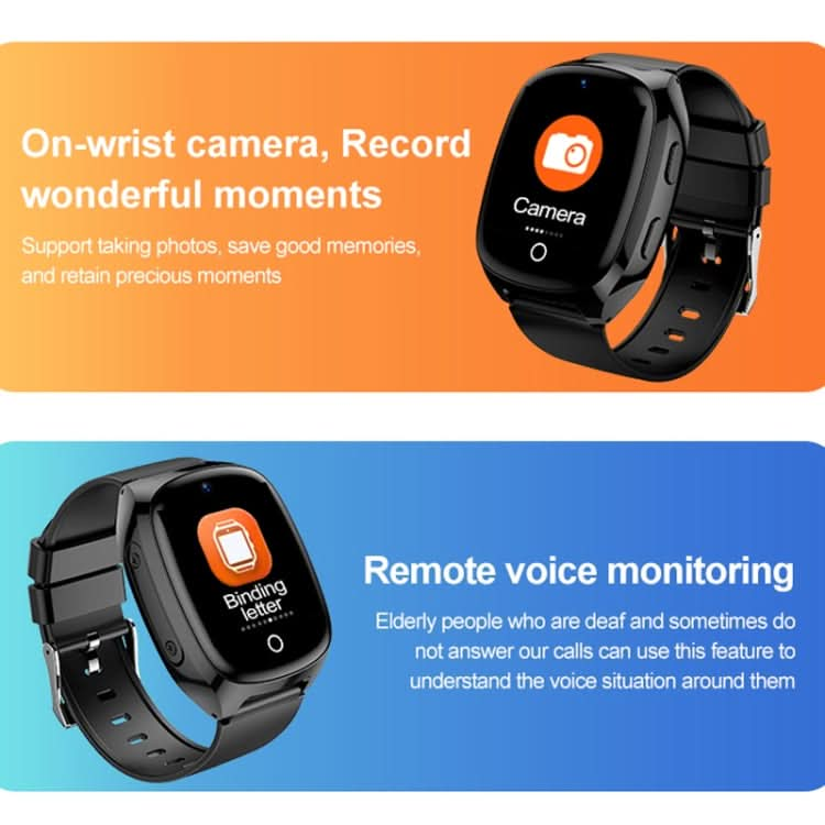 D300 1.54 inch IPS Screen Smart Watch, Support Tracking and Positioning & 4G Video Call