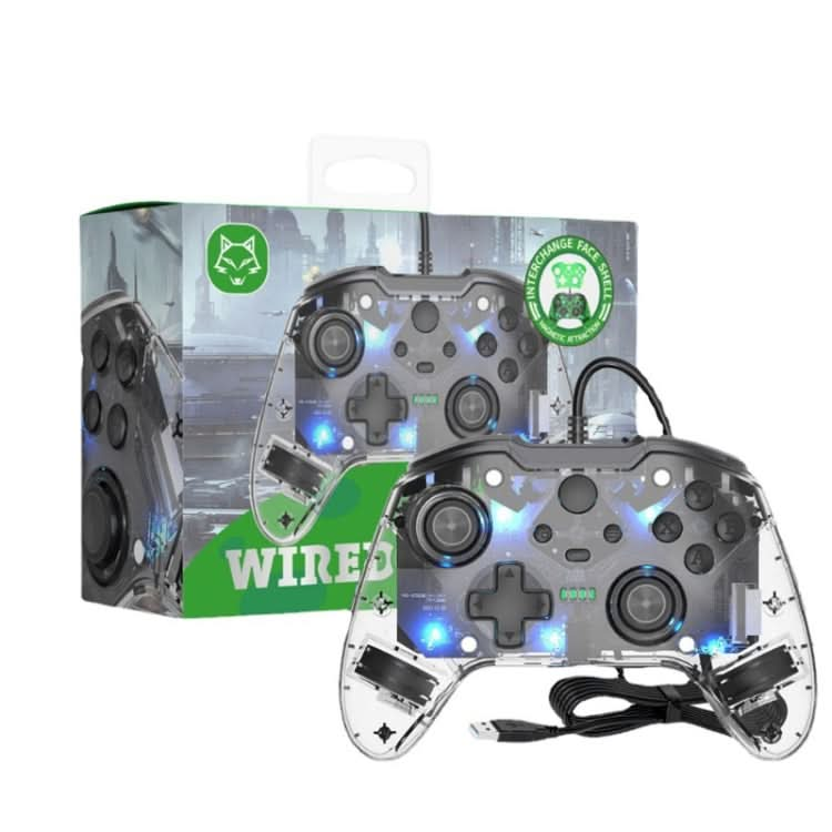 For Microsoft XBOX One / PC XO300 RGB Luminous Wired Gamepad Reluova