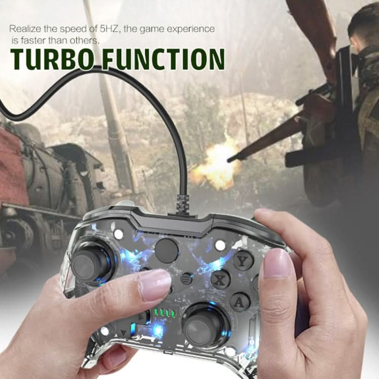 For Microsoft XBOX One / PC XO300 RGB Luminous Wired Gamepad Reluova