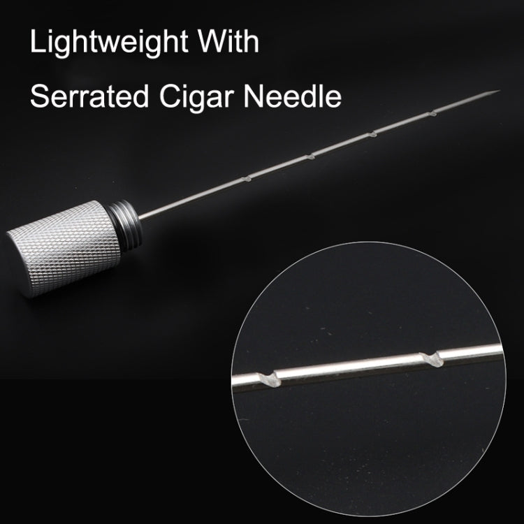 Lightweight With Serrated Cigar Needle Dredger Drilled Smoke Vent My Store