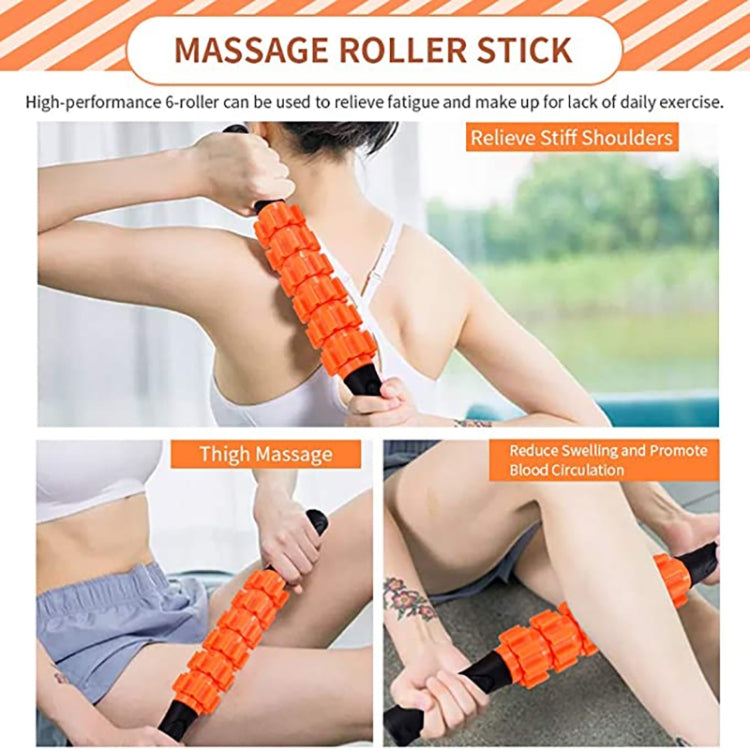 EVA Hollow Foam Roller Muscle Relaxation Roller Yoga Column Set Fitness Equipment, Series 2 Reluova