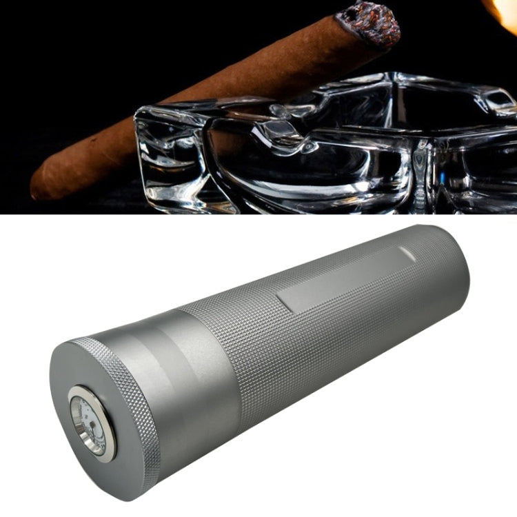 Metal Humidor Cigar Tube Humidifier Storage Bin Humidity Display My Store