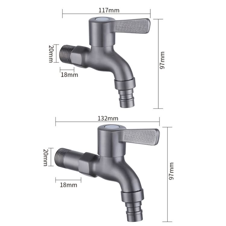 Bathroom Toilet Stainless Steel Bib Tap Wall Mounted Washing Machine Water Tap ,Spec: Reluova