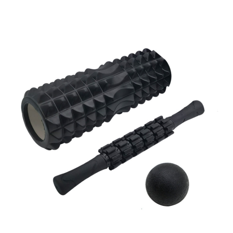 Crescent Hollow Foam Roller Yoga Column Set Fitness Muscle Relaxation Massager Set, Series 1