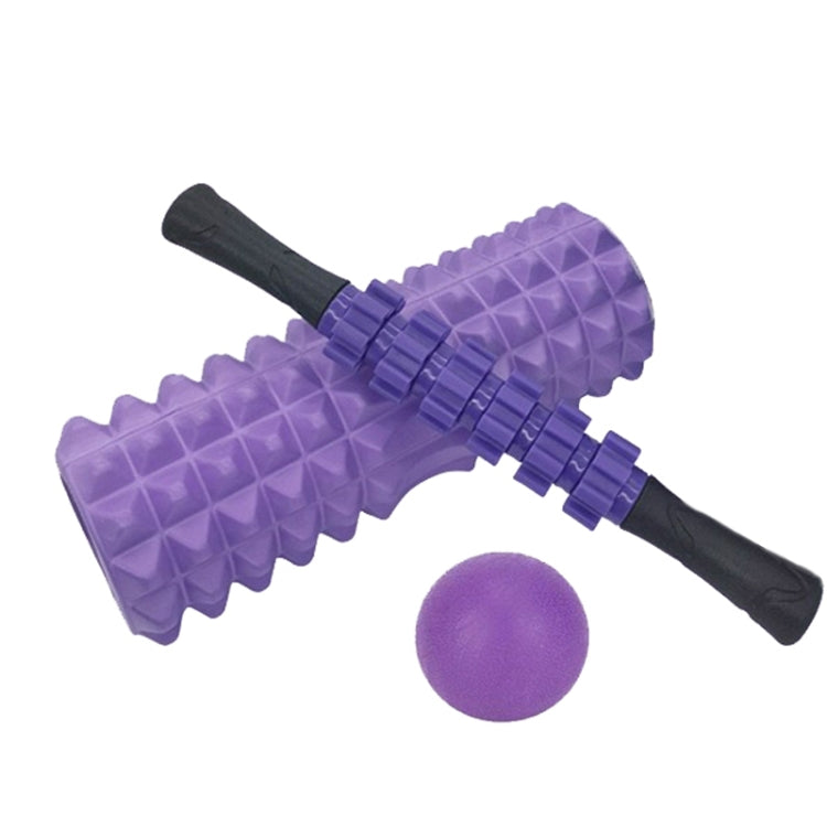 Crescent Hollow Foam Roller Yoga Column Set Fitness Muscle Relaxation Massager Set, Series 1 Reluova