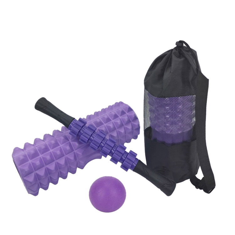 Crescent Hollow Foam Roller Yoga Column Set Fitness Muscle Relaxation Massager Set, Series 1 Reluova