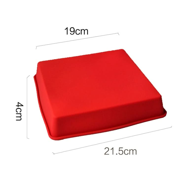 Food Grade Non-Stick Square Silicone Cake Mold 6.4 Inch Square Pizza Baking Pan Tools - Reluova